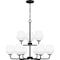 Quoizel Nielson Chandelier 9 Lights Matte Black NIE5028MBK - alternate 2